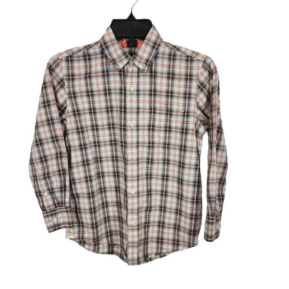 Gap Kids Boys Plaid Button Up Shirt Size Medium‎